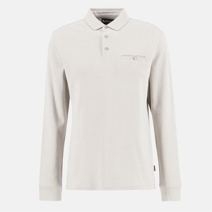Barbour Блуза с яка Barbour Farmwell Tailored Long-Sleeved Polo Shirt - Stone ST17