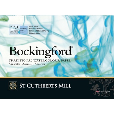 St Cuthberts Mill Bockingford C. P. Скицник 12 26 x 18 cm 300 g White (T47130001011B)
