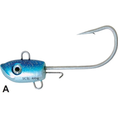 ICE FISH JIG SEA modro-stříbrný Big-Game vel.8 170g