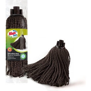  MAGIC CLEAN PREMIUM бърсалка за под, Микрофибър, Резба: Конус, Black Power, 140гр