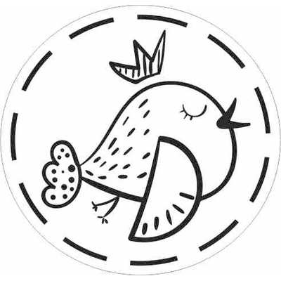 Štítok - Vtáčik 4 Materiál/farba: Šafrán koženka