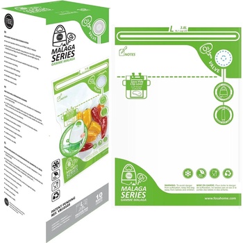 Fosa Home Торбички за вакуумиране Fosa Home - Malaga, 10 броя, L/3.8 L, 35 х 25 cm (FOSA VB 10103)