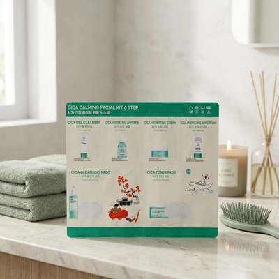 ASUS CICA Сет за пътуване - Грижа за лице в 6 стъпки Travel Size ASUS CICA CALMING FACIAL KIT 6 STEP (257438)