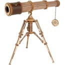 Robotime Drevené 3D mechanické puzzle Pirátsky ďalekohľad 314 ks