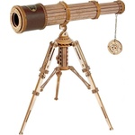 Robotime Drevené 3D mechanické puzzle Pirátsky ďalekohľad 314 ks