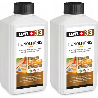 Lněný olej 100% Level+ LEINÖL FIRNIS L+33 2 L