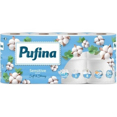 PUFINA Sensitive Aquabond 3-vrstvý 8 ks