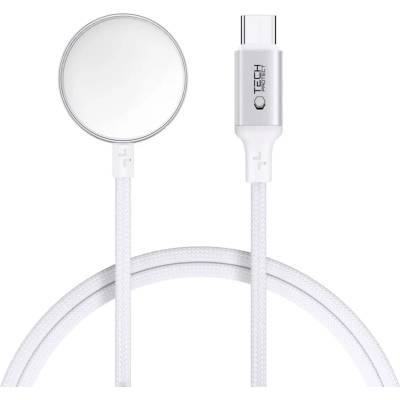 Tech-Protect MC02 UltraBoost магнитен заряден USB-C кабел 100 см Apple Watch бял (5906302360086)