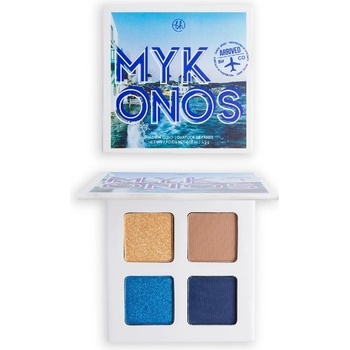 BH Cosmetics Mesmerizing In Mykonos Shadow Quad Сенки палитра 5, 5gr