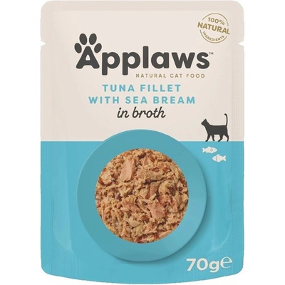 Applaws s tuňákem a mořským ďasem ve vývaru 70 g