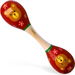 Pino Дървена музикална играчка Pino, Маракас Мечо, в дървена кутия