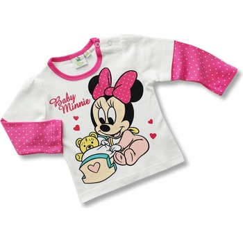 Disney kojenecké tričko pre dievčatá - Minnie, biele