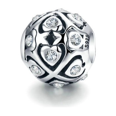 P&J Jewellery Stříbrný přívěsek Vyrobeno s láskou SB37