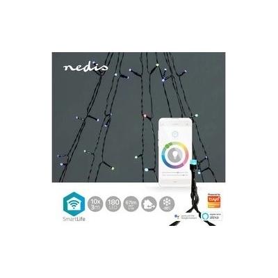 Nedis SmartLife LED Wi-Fi RGB 180 LED 10 x 2 m Android IOS WIFILXT01C180