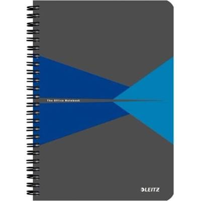 Leitz Тефтер със спирала LEITZ Office A/5 90 страници с картонена корица, син 44591035/44590035 (44591035/44590035)