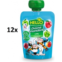 Hello ovocná desiata vrecko jablko 12 x 100 g