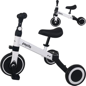 Pepita Foxy 3в1 Convertible Jogging Bike с подвижни педали и регулируеми колела - бяло-черно (TIANXING-SL-08-white-black)