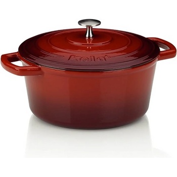 Image 1 of Kela 21 см червена чугунена тенджера с капак KELA от серия Calido