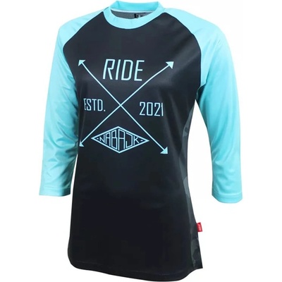 NABAJK Pradeed 3/4 rukáv 2024 Black/Turquoise dámský