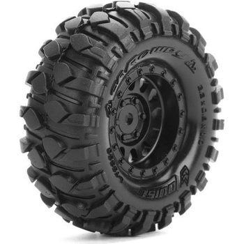 Louise RC CR-ROWDY 1.0 Kompletní 1/18 a 1/24 crawler kola s černými disky pro 7 mm hex 2 ks