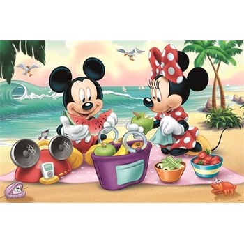 Trefl Mickey a Minnie na pláži 24 dílků