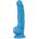 Blush Novelties Neo 7.5 Inch Dual Density Cock with Balls Blue
