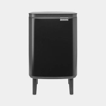 Brabantia 7 л кош за смет в матирано черен цвят Brabantia от серия Bo Hi (1006645)