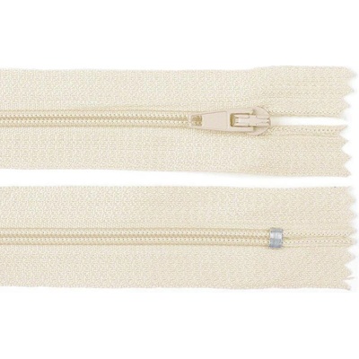 Pro Háčkování Spirálový zip pinlock No 3 délka 30 cm světle béžový