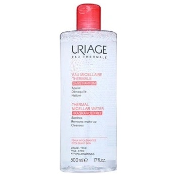 Uriage Eau Micellaire Thermale micelární čistící voda pro citlivou pleť se sklonem k podráždění bez parfemace (Soothes, Removes Make-Up, Cleanses) 500 ml