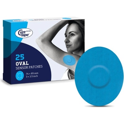 CureTape Sensor Patches náplasti na senzor 25 ks Classic modrá