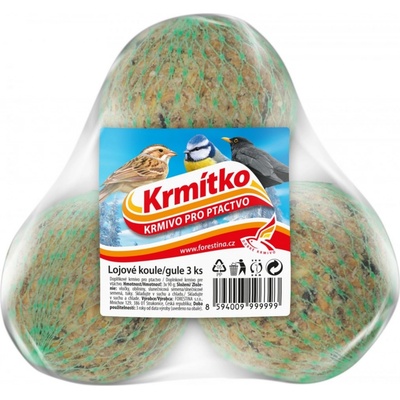 KRMÍTKO lojová koule se semínky 3 x 90 g