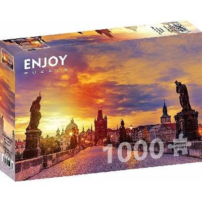 Enjoy Karlův most při západu slunce Praha 1000 dílků