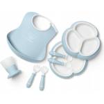 BabyBjörn Комплект за хранене BabyBjorn - 8 части, Powder Blue (0907-077002)