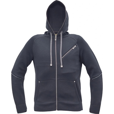 ČERVA Mikina NEURUM s kapucí, na zip Černá