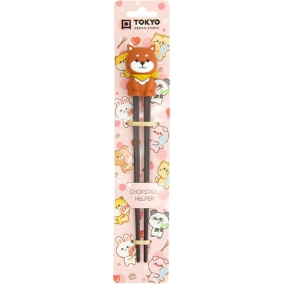 Tokyo Design Studio Dětské hůlky Shiba Brown 22 cm