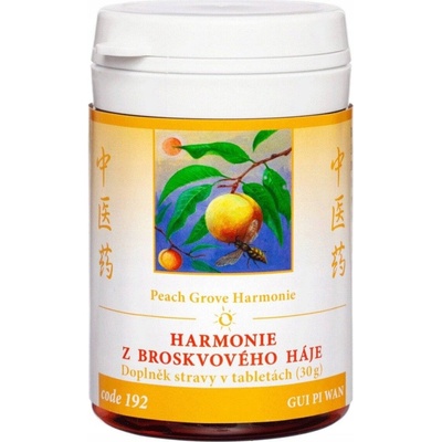 TCM Herbs HARMÓNIA Z BROSKYŇOVÉHO HÁJA GUI PI WAN 100 tabliet 30 g