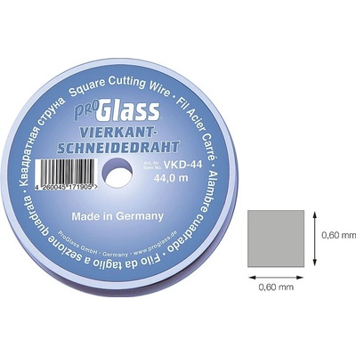 VKD-44 Řezací drát na autoskla 0,6x0,6 mm; 44 m VKD-44