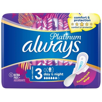 Always Platinum Ден и нощ с крилати салфетки 6бр (83735089)
