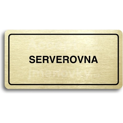 ACCEPT Piktogram SERVEROVNA - zlatá tabulka - černý tisk
