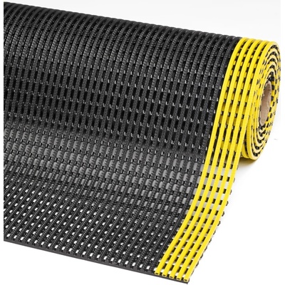 Notrax 537 Flexdek Priemyselná protišmyková rohož pre vysokú záťaž čierna / žltá 120 cm x 10 m