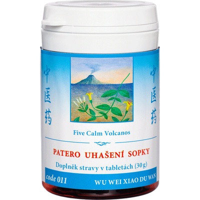 TCM Herbs PÄTORO UHASENÍ SOPKY WU WEI XIAO DU WAN 100 tabliet 30 g