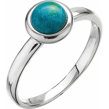 Evolution Group Stříbrný prsten s chryzokolem 15023.3