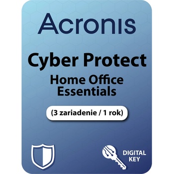 Acronis Cyber Protect Home Office Essentials 3 lic. 12 mes.