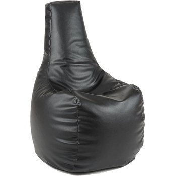 Image 1 of PUFRELAX Пуф, стол, 210л. , Sunlounger - Back 2 Black , PU кожа, Пълнеж от полистиролни перли (PUF-G-S-PU-BTB)