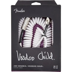Fender Hendrix Voodoo Child White 9 m Директен - Ъглов Инструментален кабел (0990823002)