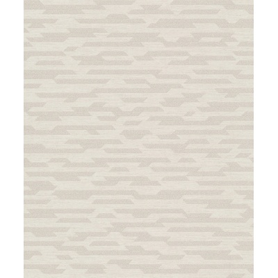 Grandeco BZ3201 Krémová geometrická vliesová tapeta na stenu, rozmery 0,53 x 10,05 m