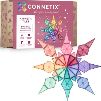 Connetix Pastel Geometry Pack, 40 ks