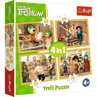 Trefl Připravy na ples 35 + 48 + 54 + 70 dílků