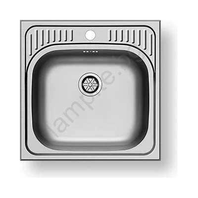 Pyramis 105061001 - Мивка ET34 48x48 см сатен (PY0007)