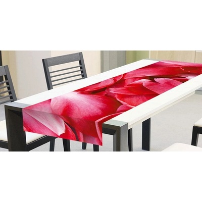 Dimex TS 005 ubrus Běhouny Červené okvětní lístky 40x140